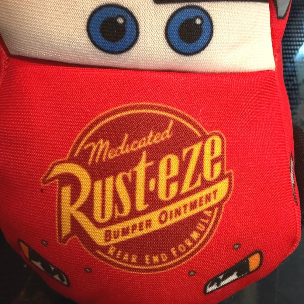 Disney Cars Toddler Boys Size 7-8 Slippers Lightning McQueen Tow Mater Sock Top
